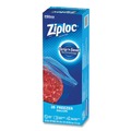  | Ziploc 351126 1 Gallon 2.7 mil. 9.6 in. x 12.1 in. Zipper Freezer Bags - Clear (28 Bags/Box, 9 Boxes/Carton) image number 1