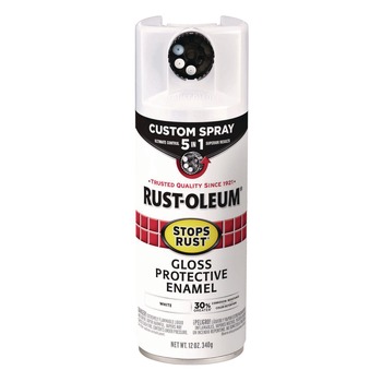 PAINTING | Rust-Oleum 376886 Stops Rust 5-in-1 Spray Paint, Gloss White, 12 oz Aerosol Can