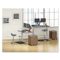 Office Carts & Stands | Alera ALEVABFWA Valencia Series 15.88 in. x 19.13 in. x 22.88 in. Mobile Box Mobile Pedestal Box File Cabinet - Walnut image number 5