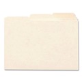 File Folders | Smead 50134 1/3-Cut Tab 8.5 in. x 11 in. Recycled Blank Top Tab File Guides - Manila (100/Box) image number 3
