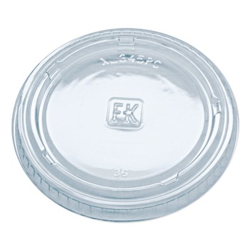 Fabri-Kal 000000000009505084 3.25 oz to 5.5 oz Plastic Portion Cup Lids - Clear (2500/Carton)