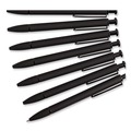 Pens | U Brands 3786U01-24 Monterey Soft Touch 1 mm Retractable Ballpoint Pen - Black Ink/Midnight Barrel/Medium (12/Pack) image number 2