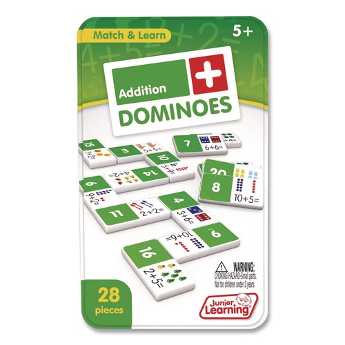 Office & Office Supplies | Junior Learning Inc JL481 Ages 5 to 10 Addition Dominoes image number 0