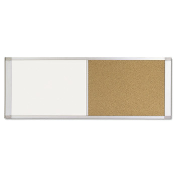 BULLETIN BOARDS | MasterVision XA10003700 36 in. x 18 in. Cubicle Workstation Magnetic Dry Erase/Bulletin Board Combo - Tan/White Surface/Satin Aluminum Frame