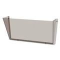 Desktop Organizers | Deflecto 63202 Unbreakable DocuPocket 14.5 in. x 3 in. x 6.5 in. Letter Size Wall File - Smoke image number 1