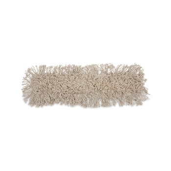 Boardwalk BWK1024 24 in. x 3 in. Cotton Dust Mop Head - White