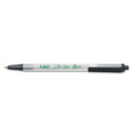 Pens | BIC CSEM11-BK Ecolutions Clic Stic Medium 1 mm Retractable Ballpoint Pen - Black Ink/Translucent Frost/Black Barrel (1-Dozen) image number 3