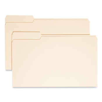 Smead 15331 0.75 in. Expansion 1/3-Cut Tabs Left Position Legal Size File Folders - Manila (100/Box)