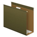 File Folders | Pendaflex 04152X4 1/5-Cut Tabs 4 in. Capacity Letter Size Extra Capacity Reinforced Hanging File Folders with Box Bottom - Green (25/Box) image number 0
