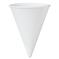  | SOLO 42BR-2050 4-1/4 oz. Bare Treated Paper Cone Water Cups - White (5000/Carton) image number 1