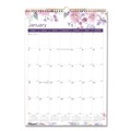 Bulletin Boards | Blueline C173126 12-Month (Jan to Dec): 2026 12 in. x 17 in. Passion Floral Artwork Colorful Wall Calendar - White/Multicolor Sheets image number 0