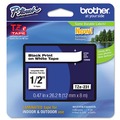 Tapes | Brother P-Touch TZE231G 0.47 in. x 26.2 ft. TZE Standard Adhesive Laminated Labeling Tape - Black on White image number 0