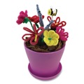 Cutlery | Creativity Street PAC711201R 12 in. x 4 mm Metal Wire/Polyester Regular Stems - Assorted Colors (100/Pack) image number 2