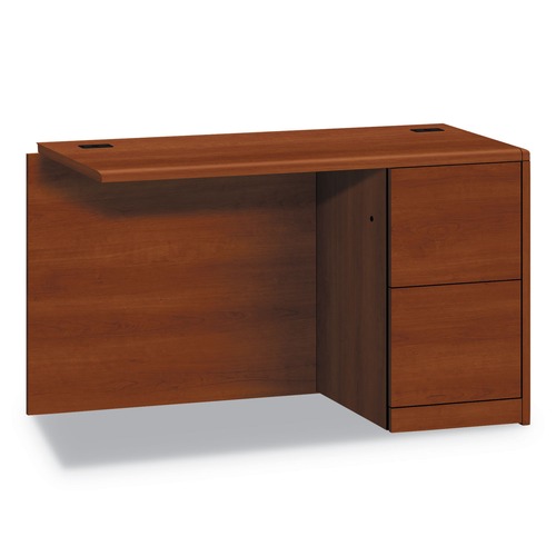 Office Desks & Workstations | HON H10711R.COGN 10700 Series 48 in. x 24 in. x 29.5 in. Full Right Pedestal Return - Cognac image number 0