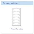 Back to School Sale | C-Line 48301 1.63 in. Expansion 7 Sections Cord/Hook Closure 1/6-Cut Tabs Letter Size Expanding Files - Smoke image number 2