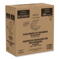 Food Trays, Containers, and Lids | Dart PET57PST1 5.86 in. x 3.11 in. ClearSeal Hinged-Lid Plastic Containers - Clear (500/Carton) image number 1