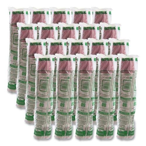 Cups and Lids | SOLO 374SI-0041 4 oz. Bistro Design Single-Sided Poly Paper Hot Cups (50/Pack, 20 Pack/Carton) image number 0