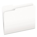 File Folders | Pendaflex 152 1/3 WHI 1/3-Cut Tabs Assorted Letter Size Colored File Folders - White (100/Box) image number 0