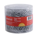 Paper Clips | Universal UNV21001 Plastic-Coated Paper Clips - Assorted Sizes Silver (1000/Pack) image number 0