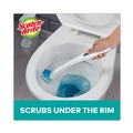 Cleaning Tools | Scotch-Brite 558-SK-4NP Toilet Scrubber Starter Kit (1 Handle and 5 Scrubbers) - White/Blue image number 3