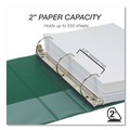 Binders | Samsill MP46468 11 in. x 8.5 in. 2 in. Capacity 3 Rings Durable D-Ring View Binders - Black/Blue/Green/Red (4/Pack) image number 1