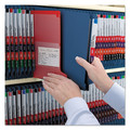File Folders | Smead 26784 End Tab Pressboard Classification Folders with Six SafeSHIELD Fasteners - Letter, Dark Blue (10/Box) image number 5