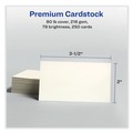 Just Launched | Avery 05376 Printable 2 in. x 3-1/2 in. Microperforated Business Cards - Matte Ivory (250 Cards, 10/Sheet, 25 Sheets/Pack) image number 3