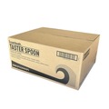 Cutlery | Boardwalk BWKSPOONWHPS Heavyweight Wrapped Polystyrene Teaspoon Cutlery - White (1000/Carton) image number 1