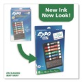 Washable Markers | EXPO 80556A Broad Chisel Tip Low-Odor Dry Erase Marker and Organizer Kit - Assorted Colors (6/Set) image number 4