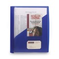 File Folders | Smead 86011 8.5 in. x 11 in. 0.5 in. Capacity Double-Prong Fastener Clear Front Poly Report Cover - Clear/Blue (5/Pack) image number 4