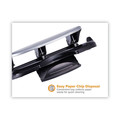 Staple Punches | PaperPro 2240 40-Sheet EZ Squeeze 3-Hole Punch - Black/Silver image number 2