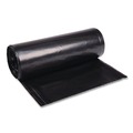 Just Launched | Boardwalk X7658WKKR02 38 in. x 58 in. 60 gal. 2 mil Recycled Low-Density Polyethylene Can Liners - Black (100/Carton) image number 1