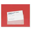 Labels | Cardinal 21500CB 3.75 x 2.38 HOLD IT Top Load Poly Business Card Pocket - Clear (10/Pack) image number 0