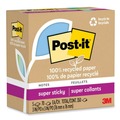 Sticky Notes & Post it | Post-it Notes Super Sticky 654R-5SST 3 in. x 3 in. 100 Percent Recycled Paper Super Sticky Notes - Oasis (5-Pads/Pack) image number 1