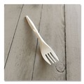 Cutlery | Boardwalk BWKFORKPPMW 5.51 in. Long Mediumweight Polypropylene Plastic Fork Cutlery - White (1000/Carton) image number 3