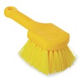 Cleaning Brushes | Rubbermaid Commercial FG9B2900YEL 8 in. Brush 8 in. Gray Plastic Handle Long Handle Scrub - Yellow Synthetic Bristles (6/Carton) image number 2
