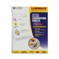 Laminating Supplies | C-Line 65001 9 in. x 12 in. 2 Mil. Cleer Adheer Self-Adhesive Laminating Film - Gloss Clear (50/Box) image number 0