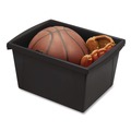 Boxes & Bins | Storex 61427U06C Storage Bin with Lid, 4 gal, 11.25-in x 11.25-in x 7.87-in, Black, 6/Pack image number 4