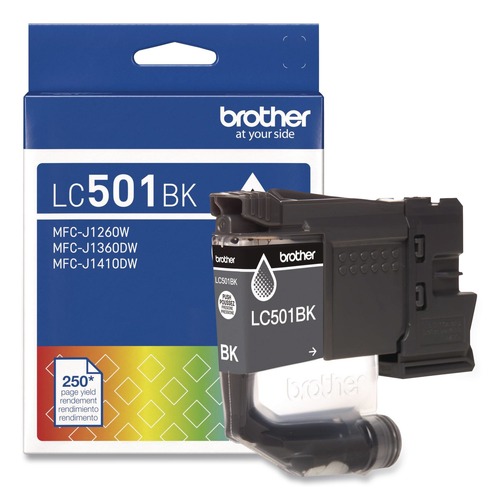 Ink & Toner | Brother LC501BKS LC501BKS 250 Page-Yield Ink - Black image number 0