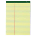 Notebooks & Pads | TOPS 63396 8.5 in. x 11.75 in. Sheets Pitman Rule Variation Offset Dividing Line 3 in. Left Double Docket Ruled Pads - Canary (6/Pack) image number 0