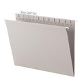 File Folders | Smead 64092 Letter Size 1/3-Cut Tabs TUFF Hanging Folders with Easy Slide Tab - Steel Gray (18/Box) image number 1