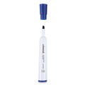 Washable Markers | Universal UNV43653 Broad Chisel Tip Dry Erase Marker - Blue (1 Dozen) image number 2