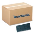 Cleaning Brushes | Boardwalk 7100359720 4.62 x 10 Medium-Duty Scrub Pad - Blue (10/Carton) image number 0