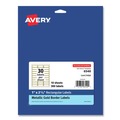 Labels | Avery 6540 Easy Peel 1 in. x 2.63 in. Inkjet/Laser Printers Mailing Labels with Metallic Border - White (300/Pack) image number 0