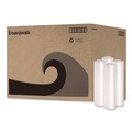 Just Launched | Boardwalk X6639SCKR01 33 in. x 39 in. 33 gal. 1.1 mil. Recycled Low-Density Polyethylene Can Liners - Clear (10 Bags/Roll, 10 Rolls/Carton) image number 1