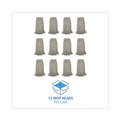 Just Launched | Boardwalk BWK220CCT 20 oz. Premium Cut-End Cotton Wet Mop Heads - White (12/Carton) image number 3