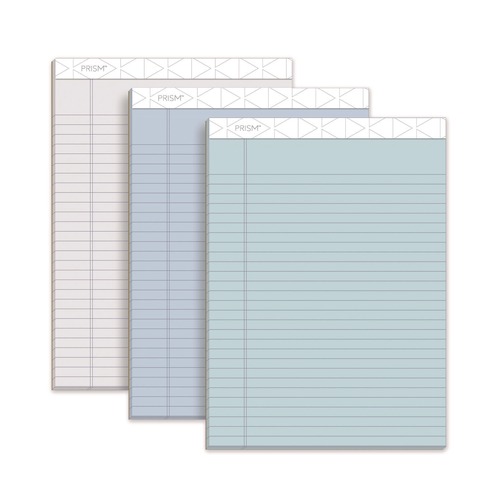 Notebooks & Pads | TOPS 63116 50-Sheet 8.5 in. x 11.75 in. Wide/Legal Rule Prism plus Colored Writing Pads - Assorted Pastel-Color (6/Pack) image number 0
