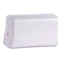  | Boardwalk BWK8321 15 in. x 17 in. 2-Ply 1/8-Fold Dinner Napkins - White (10/Carton) image number 2