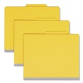 File Folders | Smead 14004 2 in. Expansion Top Tab Classification Folders with 6 SafeSHIELD Fasteners - Letter Size/Yellow Exterior (10/Box) image number 0