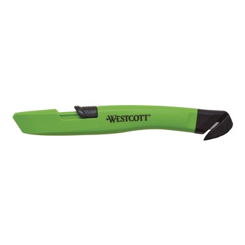 MAILING PACKING AND SHIPPING | Westcott 17969 0.5 in. Blade x 5.7 in. Plastic Handle Safety Ceramic Box Cutter - Green